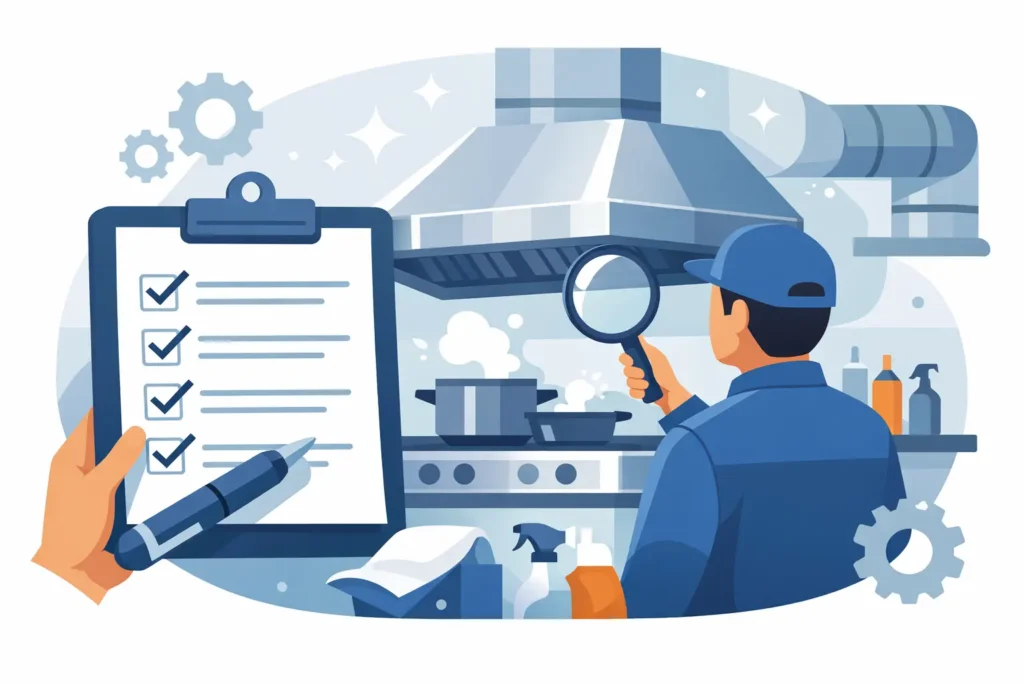 Checklist inspección campanas comerciales