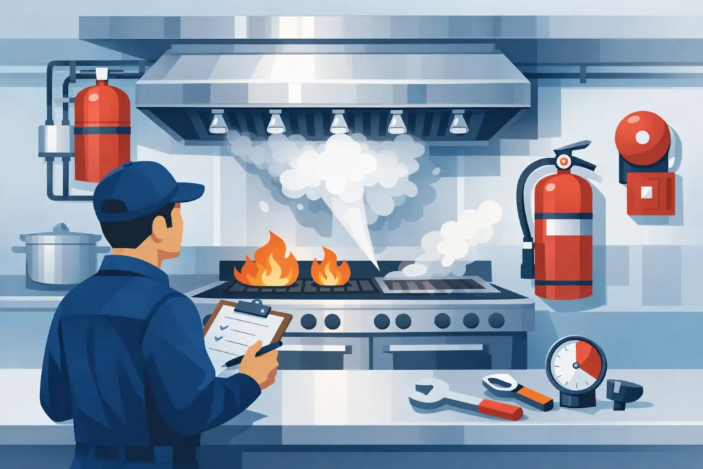 Commercial Kitchen Fire Suppression Inspection
