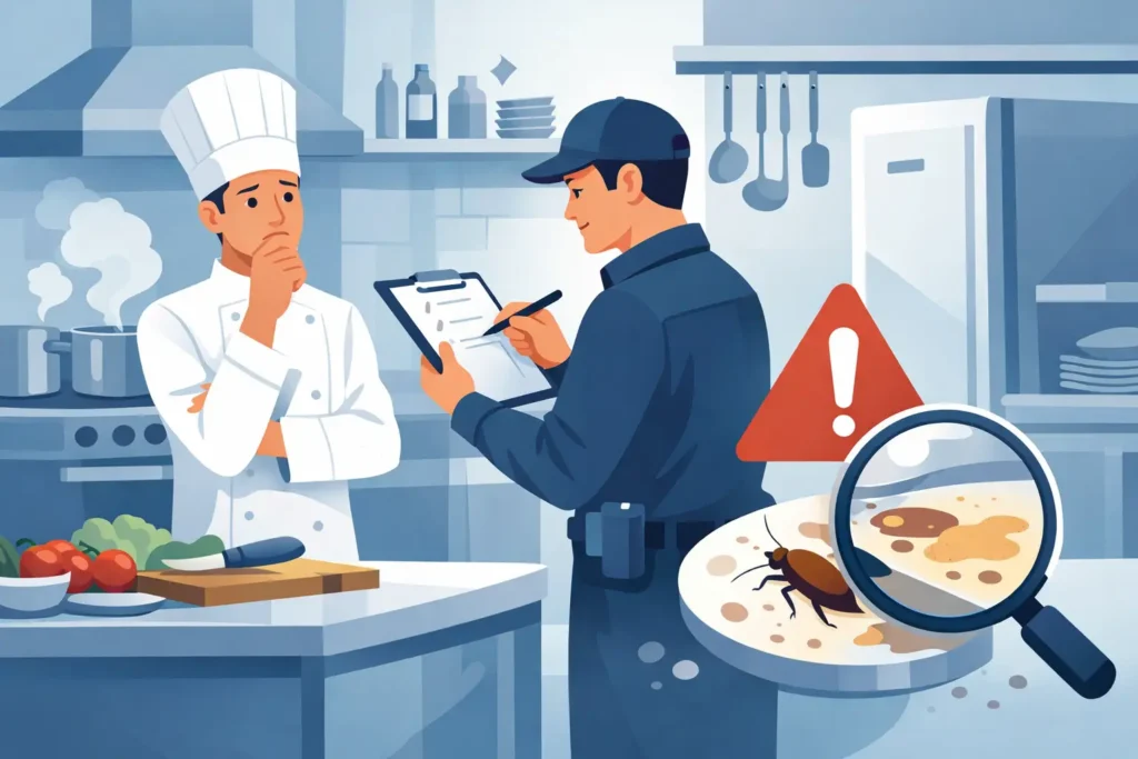 Cómo evitar cierre por inspección en cocina