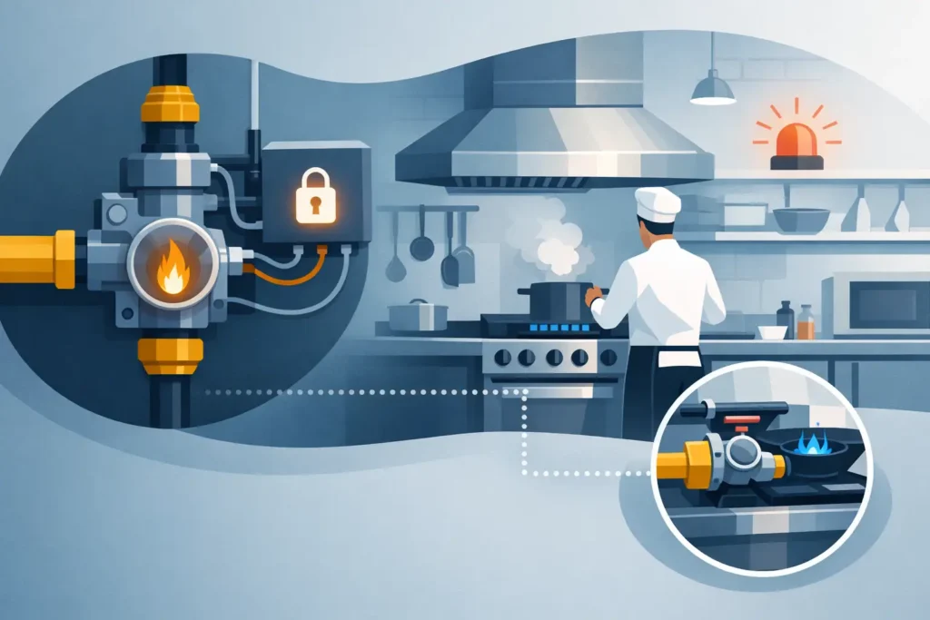 Gas Shutoff Interlock Commercial Kitchen Basics