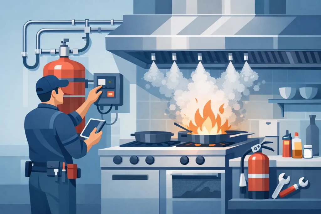 Mantenimiento sistema ANSUL restaurante