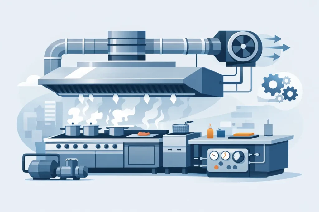 Mechanical Discharge Test Kitchen System