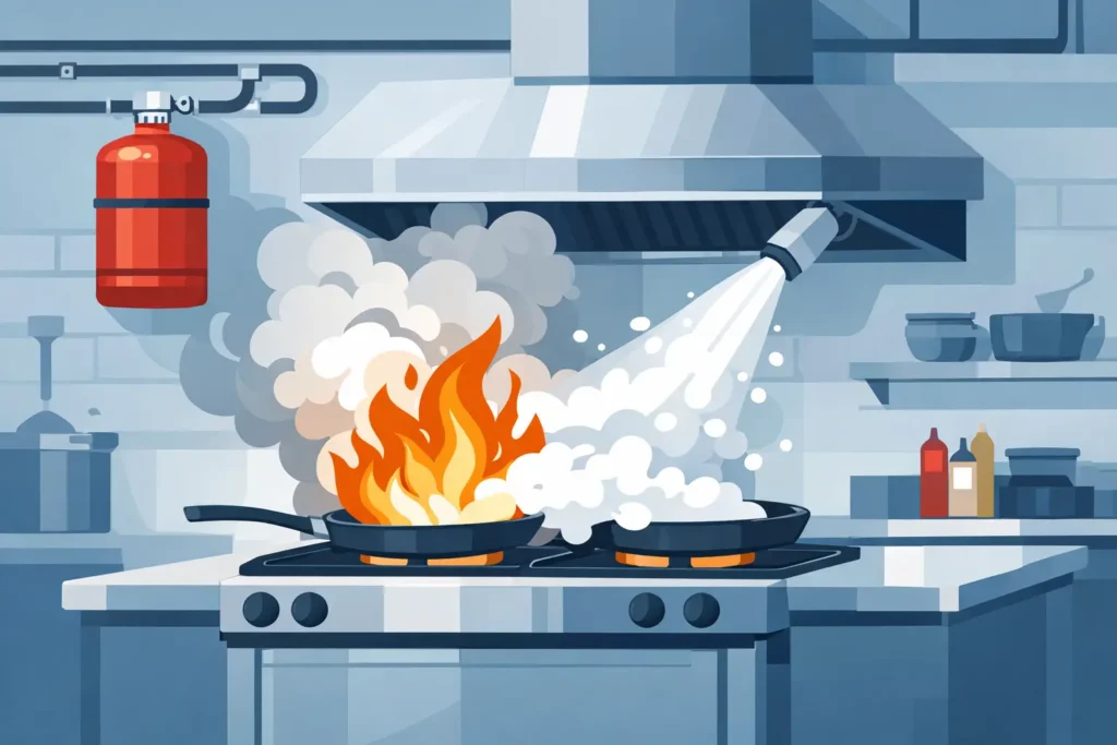 Supresión Wet Chemical in Commercial Kitchens