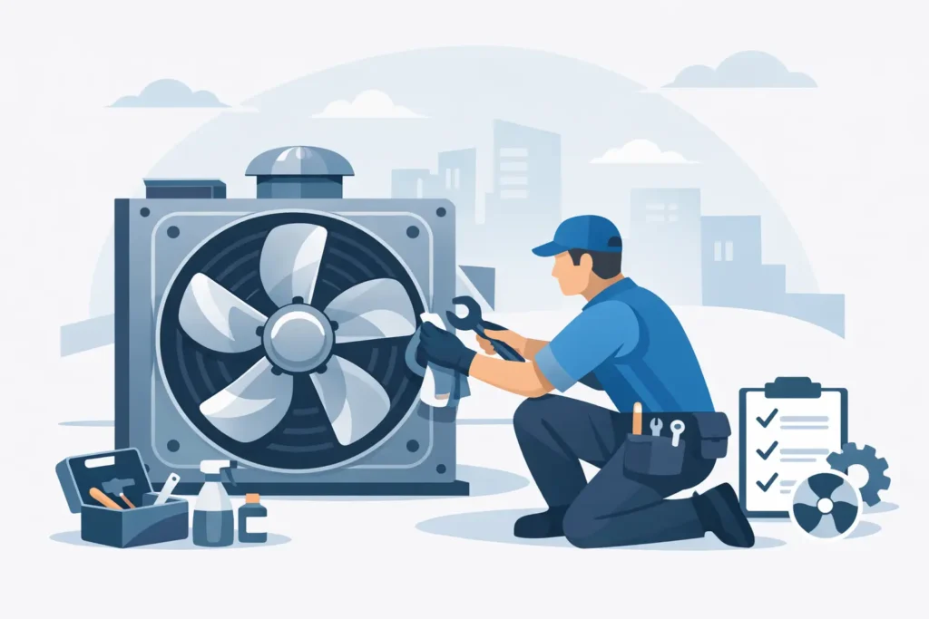 Best practices for exhaust fan maintenance