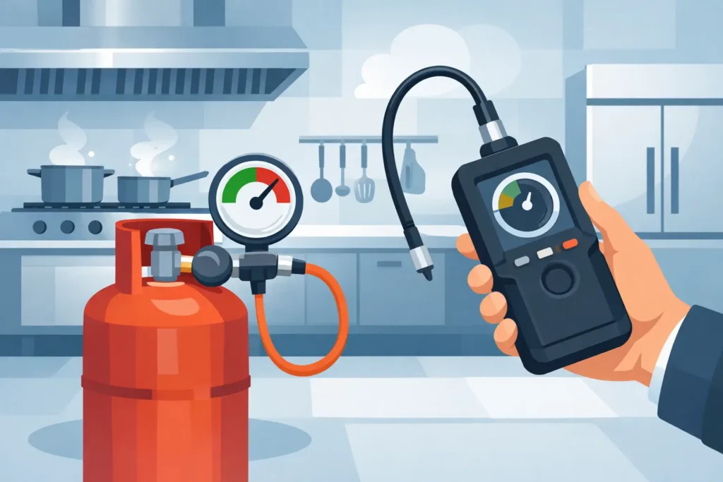 Cylinder Pressure Verification for Kitchens