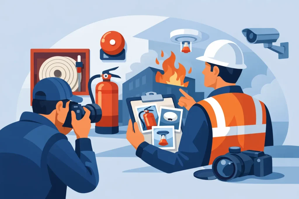 Documentación fotográfica inspección contra incendios