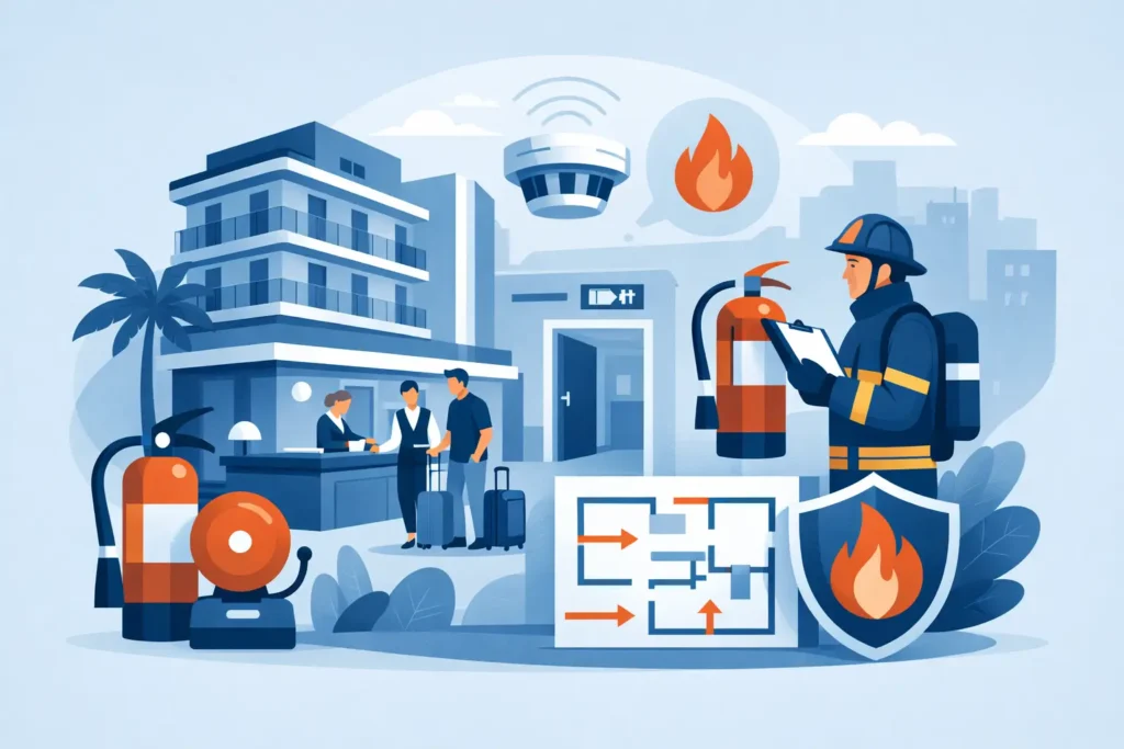Guía de hospitality fire compliance