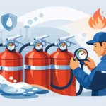 Revisión de presión en cilindros wet chemical