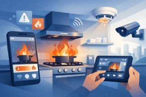 El futuro de smart kitchen fire monitoring