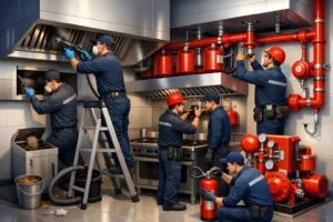 Limpieza de campana y seguridad contra incendios