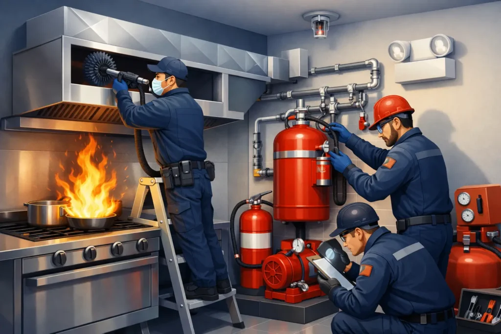 Cómo activar el protocolo de incendio en cocina