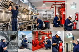 Limpieza profunda de cocinas y seguridad contra incendios