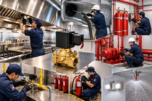 Guía de válvulas solenoides en cocina comercial
